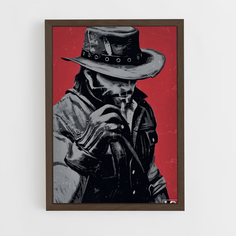 Poster Le Cowboy Mystérieux – affiche Red Dead Redemption (vue 5)